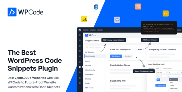 WPCode Pro v2.3.2.1 - WordPress Code Snippets Plugin WPCode Premium - WordPress Code Snippets Plugin