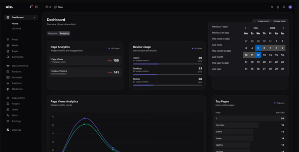 uiXpress 1.2.15 - Modern WordPress Admin Theme uiXpress - Modern WordPress Admin Theme